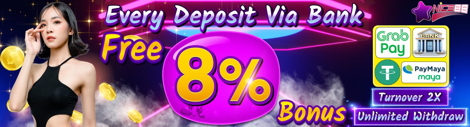 NICE88 deposit via bank free 8%